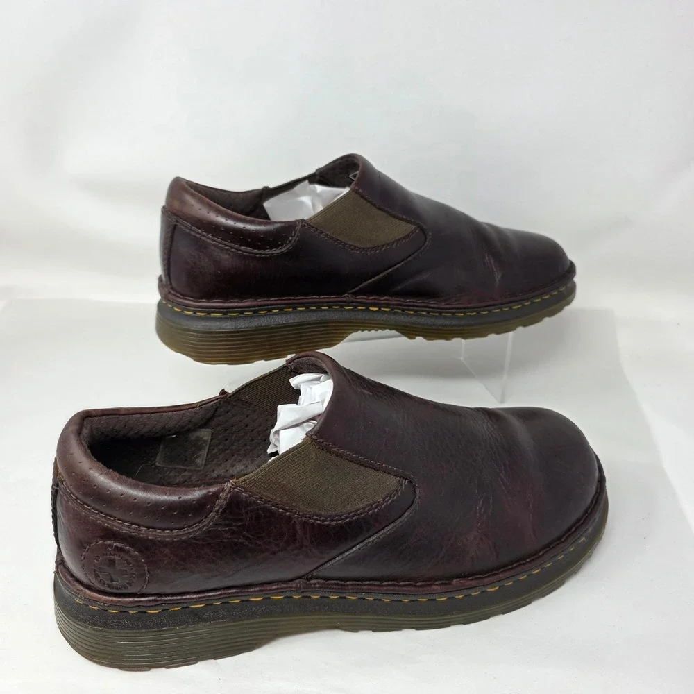 Dr. Martens Orson Mens Size 10 Slip On Loafers Brown Leather AirWair Shoes Good